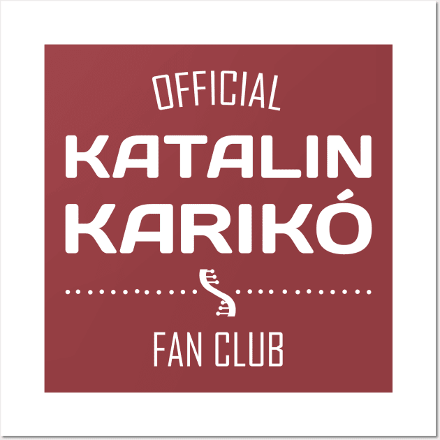 Fan Club: Katalin (Kati) Kariko - women of science (white text) Wall Art by Ofeefee